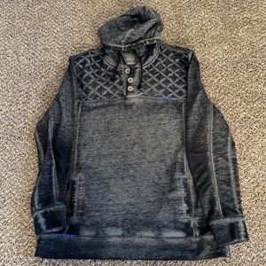 Mens Buckle Black Lightweight Sweatshirt Size XL